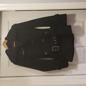 Black peacoat
